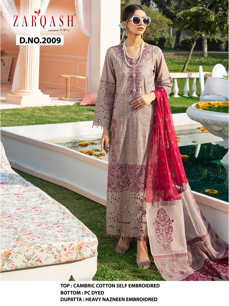 PAKISTANI SUITS D NO 2009 BY KHAYYIRA